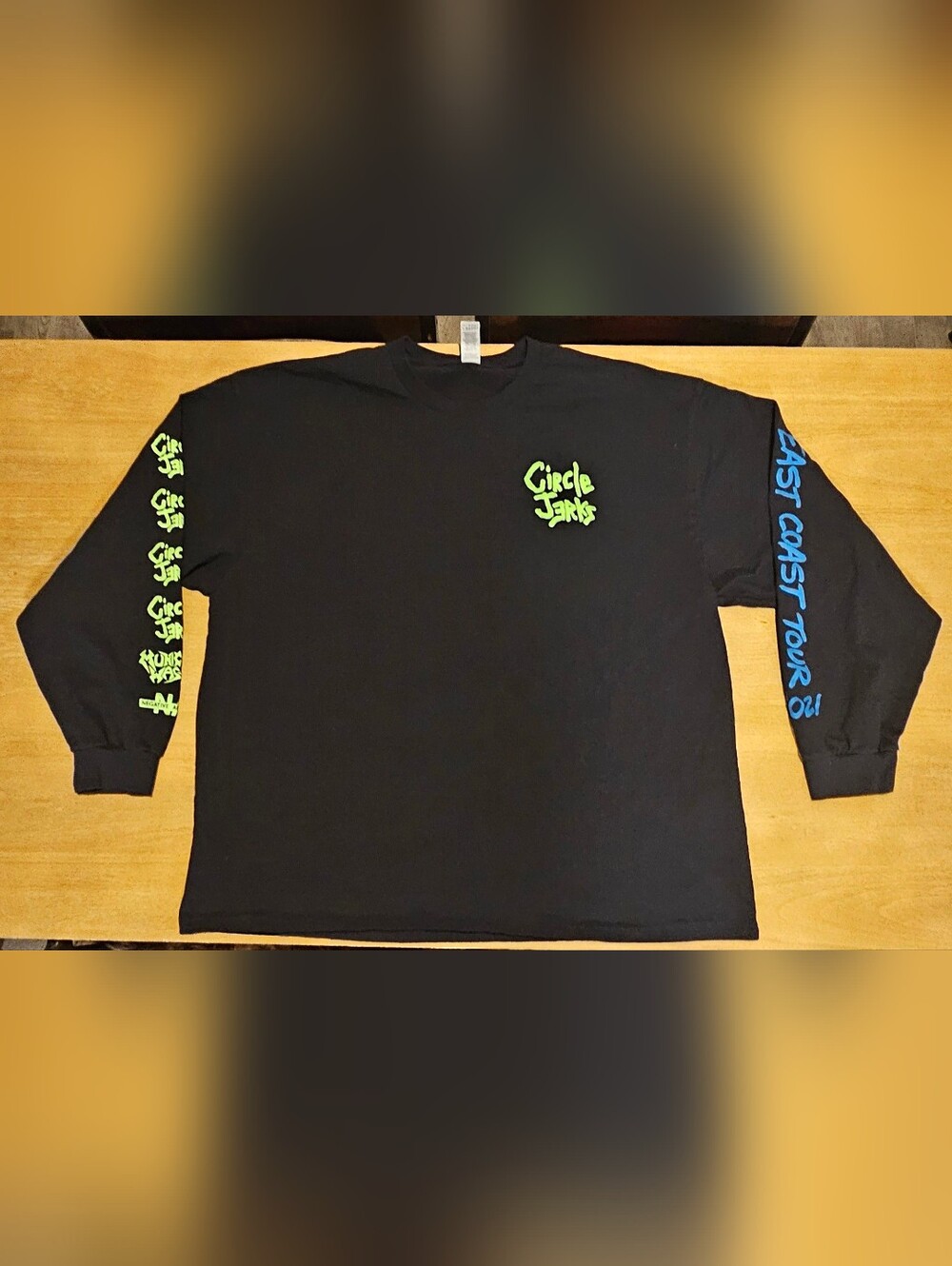Circle Jerks 2021 East Coast Tour Long Sleeve Band Shirt 3XL Punk Municipal Wast